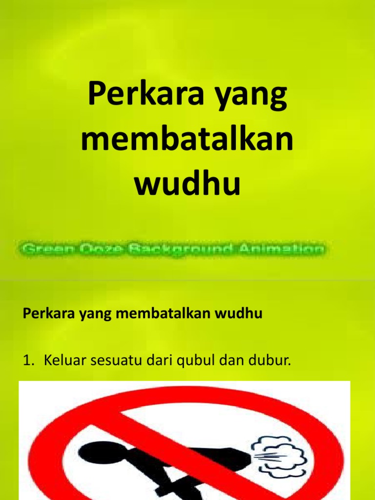 Perkara Yang Membatalkan Wudhu Pdf