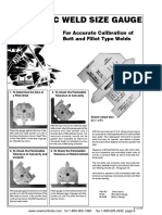 Automatic Weld Size Gauge