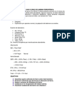 Caso Clínico de Anemia Ferropénica