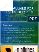 Mindfulness For Esp Faculty 20182