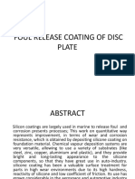 Foul Release Coating of Disc Plate