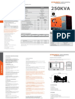 250KVA Generator Specs and Data