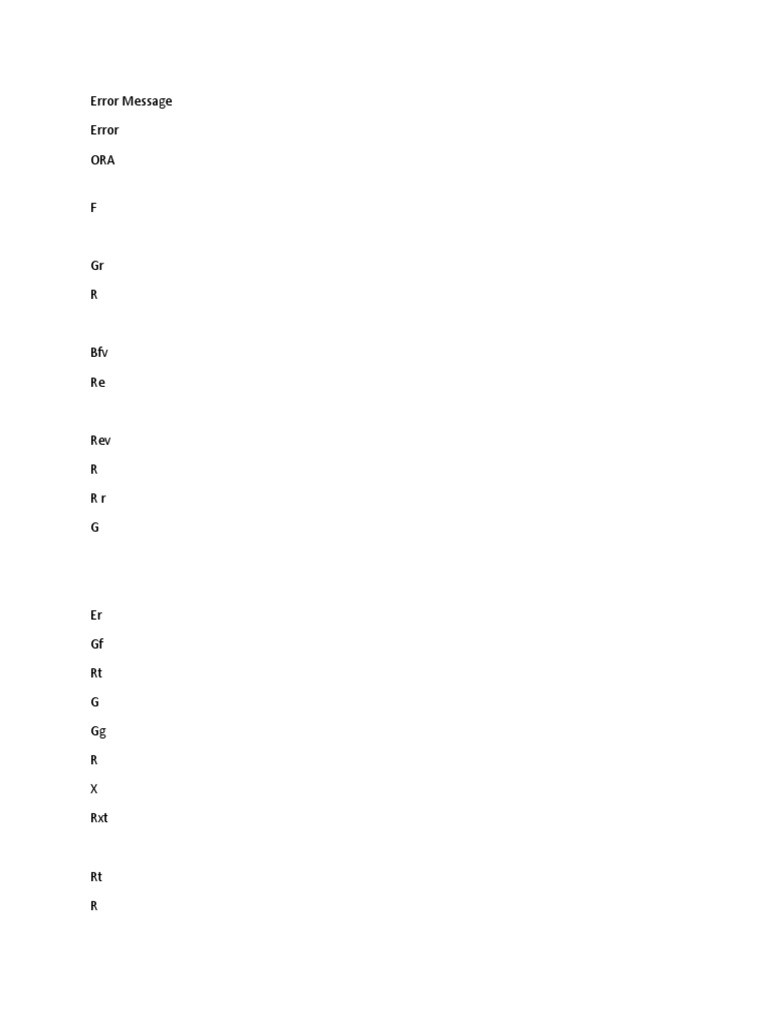 Error Mess | PDF