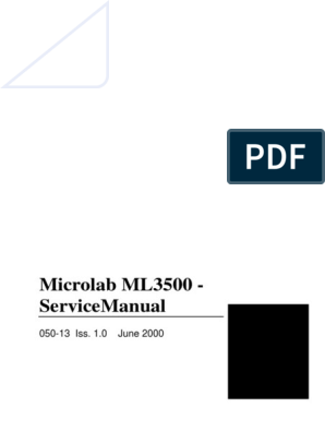 A Comprehensive Service Manual for the Microlab ML3500 Spirometer, PDF, Random Access Memory