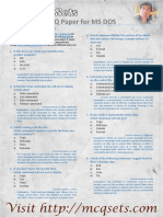 MS DOS Multiple Choice Questions