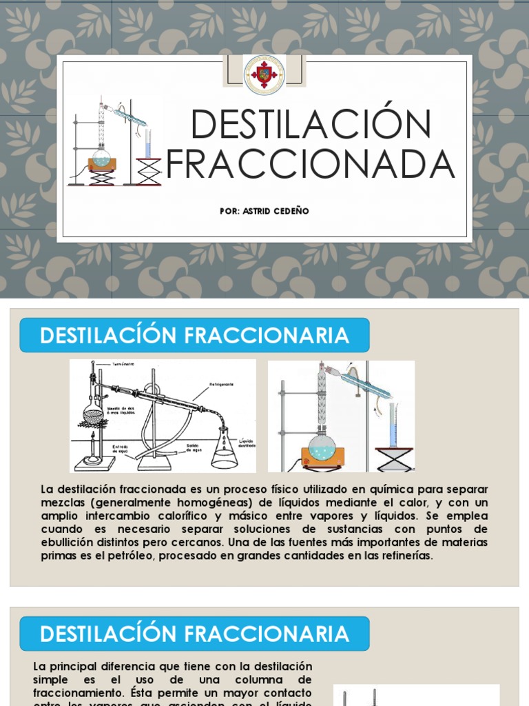 Dar a luz Gruñido Negociar Destilacion Fraccionada | PDF | Destilación | Operaciones unitarias