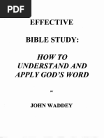 How To Make Best of God's Word