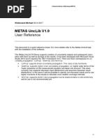 Metas Unclib V1.9: User Reference