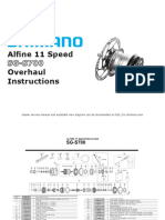 Shimano Alfine 11 SG-S700 Overhaul Instructions