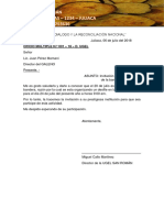 AÑO DEL DIALOGO Y LA RECONCILIACIÓN NACIONAL Oficio