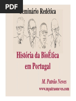 2017 a História Da BioÉtica Em Portugal Castelo Branco