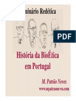 2017 a História Da BioÉtica Em Portugal Castelo Branco