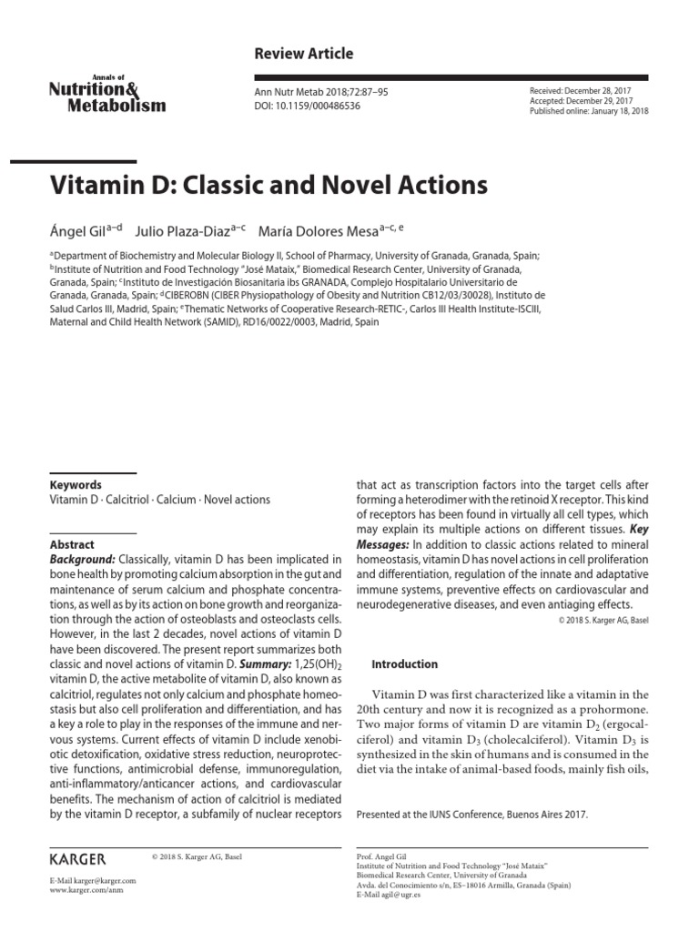 Vitamin D Journal PDF T Helper Cell Vitamin D