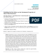 Sensors: Modelling The Size Effects On The Mechanical Properties of Micro/Nano Structures