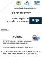 4.2.politici Energetice-Politici de Promovare A Surselor de Energie Regenerabila PDF