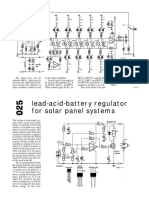 Lead-Acid-Battery Regulator for Solar Panel Systems