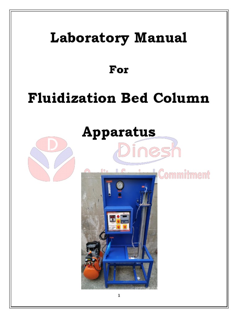 Fluidization Bed Column Lab Manual | PDF | Fluidization | Steam
