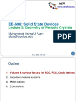 EE-606 Solid State Devices Lecture 2 Geometry