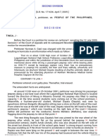 Petitioner Vs Vs Respondent: Second Division