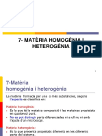 MATÈRIA HOMOGÈNIA I HETEROGÈNIA (Mètodes de Separació) PDF