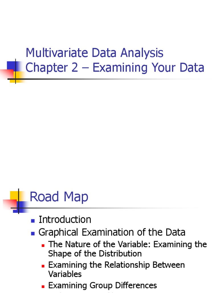 Multivariate Data Analysis Chapter 2 - Examining Your Data | PDF