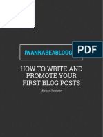 How to Write and Promote Your First Blog Posts