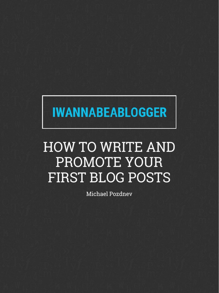 What How Your First Blog Post | PDF | Search Engine Optimization | Blog