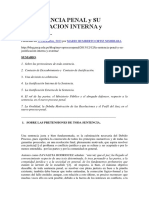 La Sentencia Penal y Su Justificacion Interna y Externa