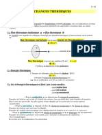 Echanges Thermiques