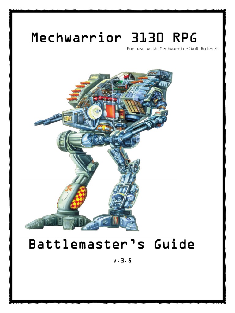 Battlemaster Guide - Justin Pflegl PDF | PDF | Battle Tech | Infantry