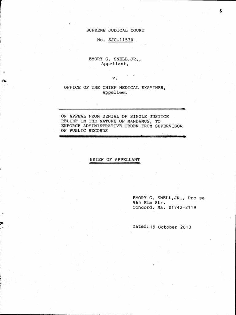 Appellant's Brief on Public Records Access | PDF | Mandamus | Due ...
