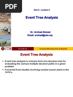 Event Tree Analysis: Dr. Arshad Ahmad Email: Arshad@utm - My