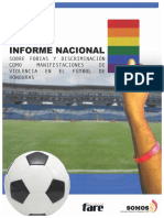 Informe Nacional sobre Fobias y Discriminación como Manifestaciones de Violencia en el Fútbol de Honduras___SOMOS CDC Gestión del Conocimiento