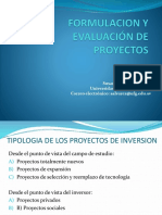  Tipologia de Los Proyectos de Inversion y Analisis Foda