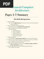 Advanced Computer Architecture: Pages 1-7 Summary