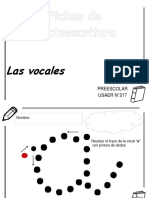 Aprendiendo las vocales a, e, i, o, u preescolar