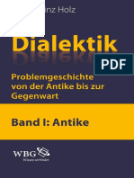 Hans Heinz Holz - Dialektik Problemgeschichte Von Der Antike Bis Zur Gegenwart Band I PDF