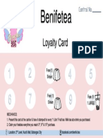Loyalty Card: Free (1) Sinker