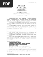 Download Istiqamah Di Jalan Allah by H Masoed Abidin bin Zainal Abidin Jabbar SN4014132 doc pdf