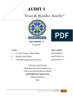"Materialitas & Risiko Audit": A U D I T 1