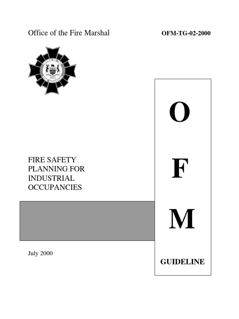 FIRE SAFETY Plan For Industrial Occupancies PDF Fire Safety Fires