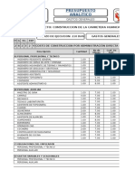 Presupuesto Analítico