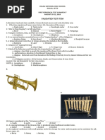 1st Periodical Test in MAPEH Validated Test Item