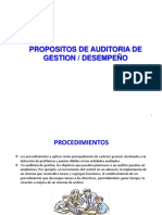 Auditoria de Gestión y Desempeño