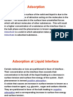 Adsorption: Surface Forces and Applications