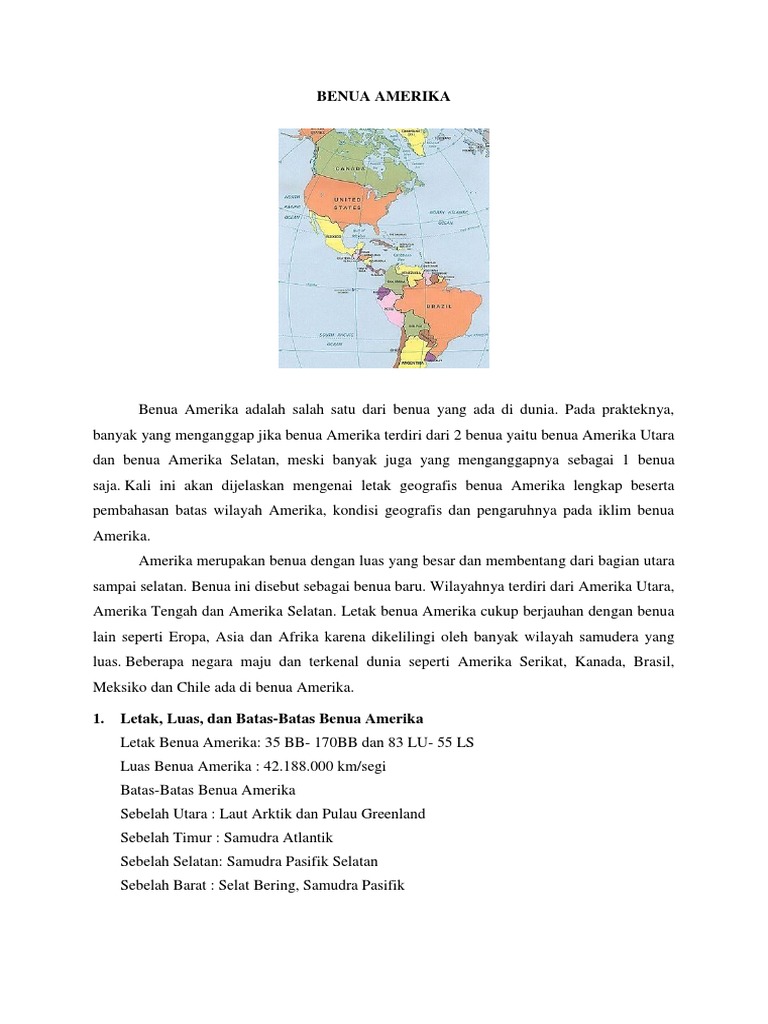 Negara Di Benua Amerika Yang Memiliki Budaya Yang Sangat Beragam Adalah Nasi