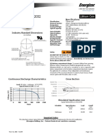 Energizer Cr2032: Product Datasheet