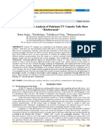 Critical Discourse Analysis of Pakistani TV Comedy Talk Show "Khabarnaak"