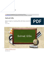 Solved GDS: Get An Insight On Handling Gds With These Solved GD Topics