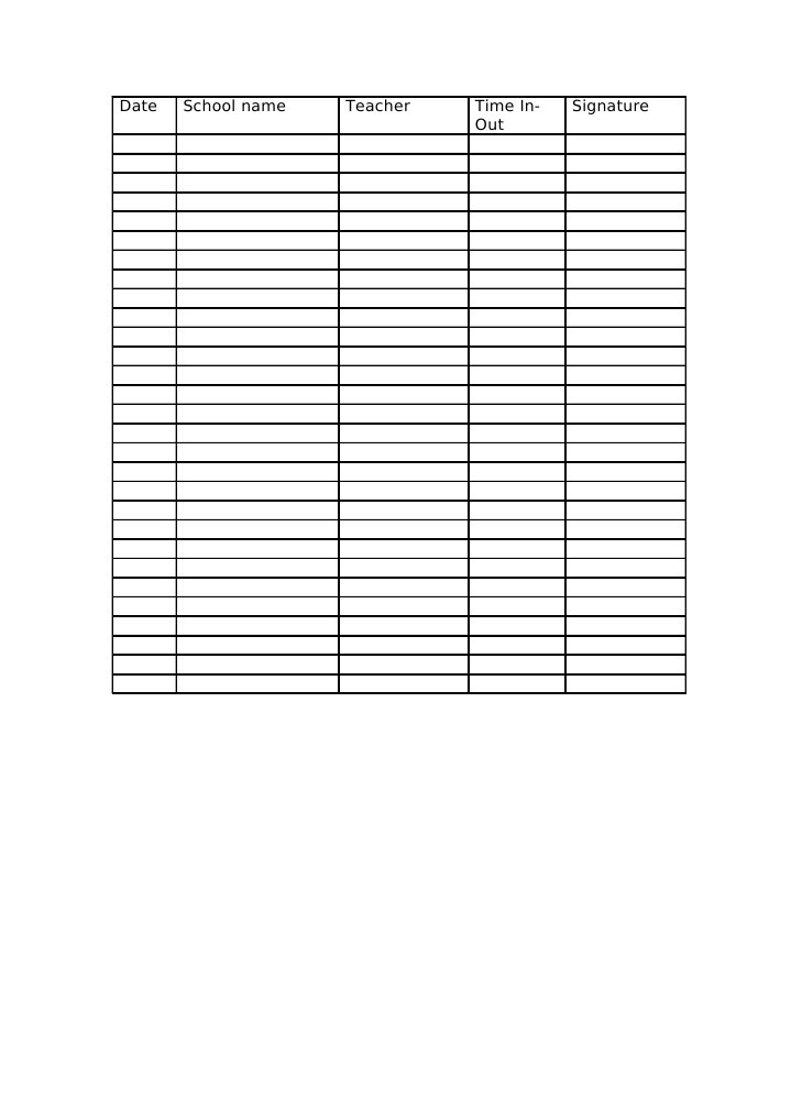 Visit Sheet | PDF